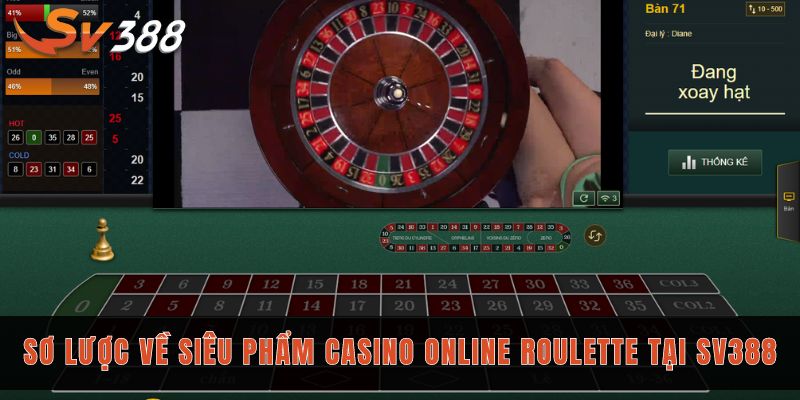 Roulette Sv388 cung cấp trải nghiệm đẳng cấp cược 1 ăn 35 1 Sơ lược về siêu phẩm casino online roulette tại Sv388